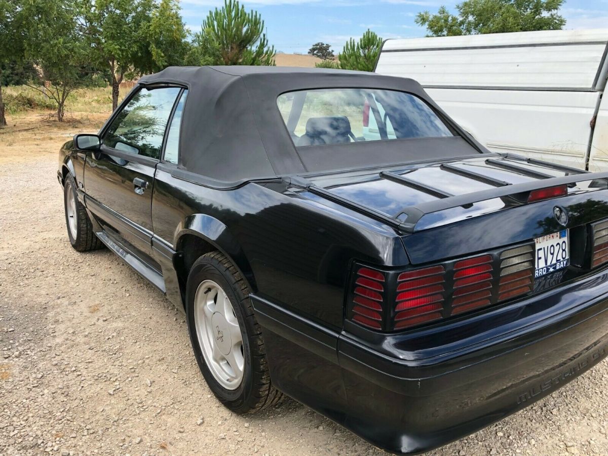 1992 Black Ford Mustang Convertible