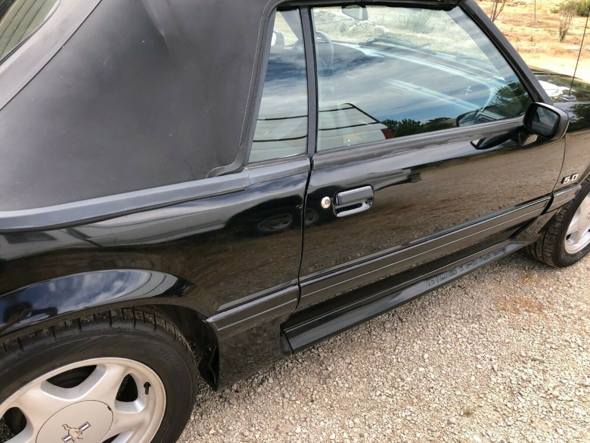 1992 Black Ford Mustang Convertible