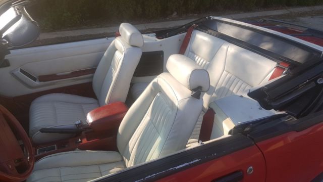1992 Red Ford Mustang Convertible