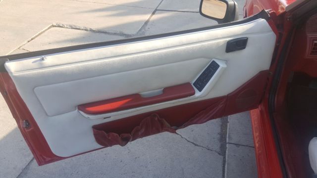 1992 Red Ford Mustang Convertible