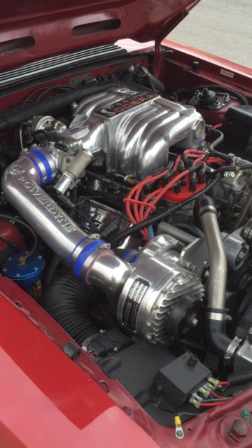 1992 Red Ford Mustang Convertible