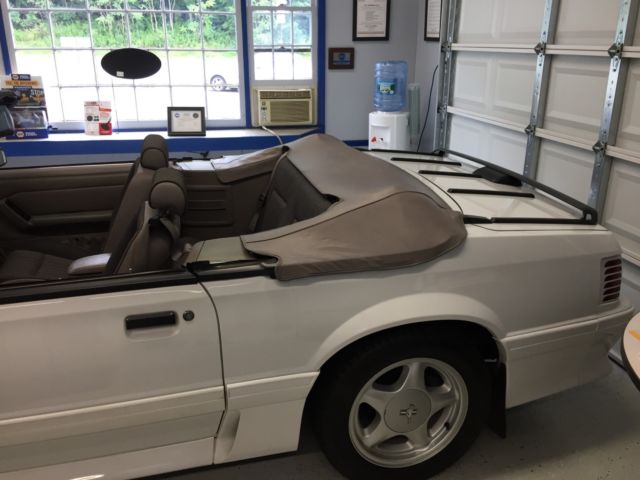 1992 White Ford Mustang Convertible