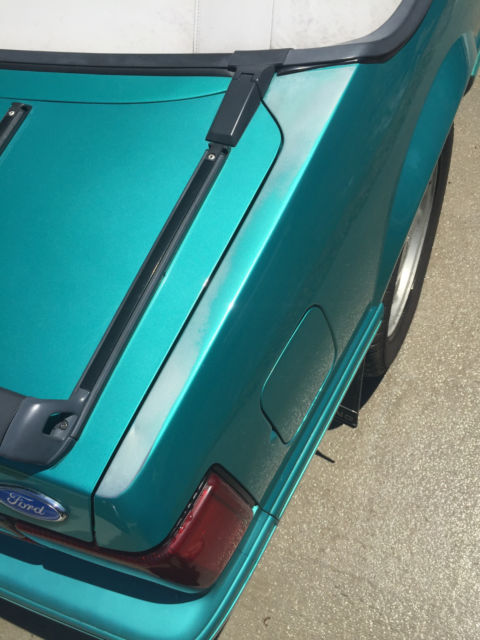 1992 Green Ford Mustang Convertible