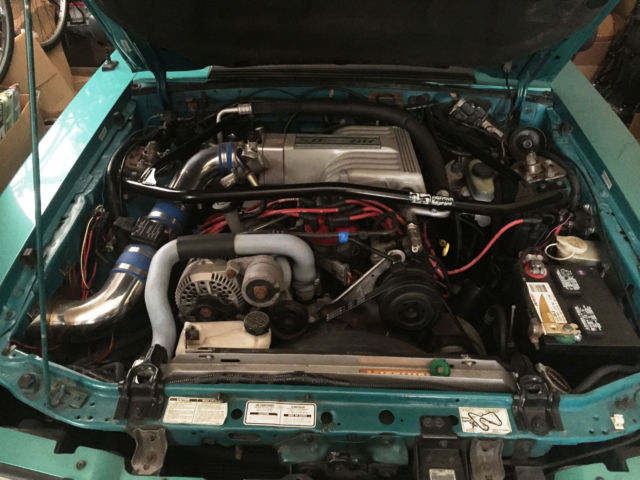 1992 Green Ford Mustang Convertible