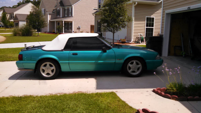 1992 Green Ford Mustang Convertible