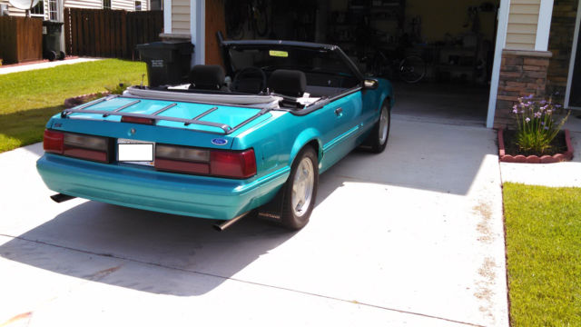 1992 Green Ford Mustang Convertible