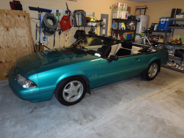 1992 Green Ford Mustang Convertible
