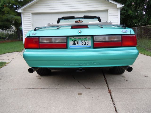 1992 Bimini Blue Ford Mustang Convertible