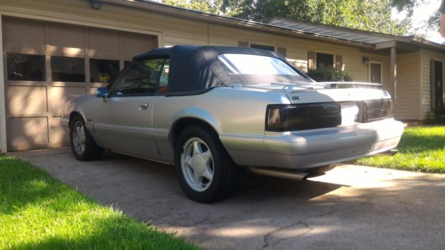 1992 Silver Ford Mustang Convertible