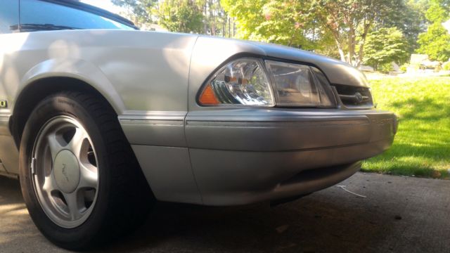 1992 Silver Ford Mustang Convertible