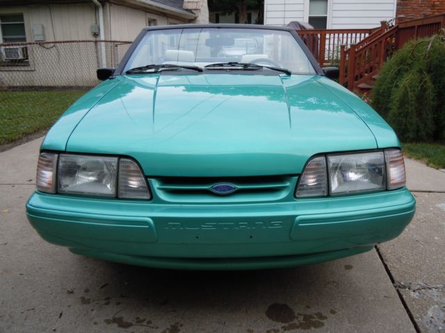 1992 Bimini Blue Ford Mustang Convertible