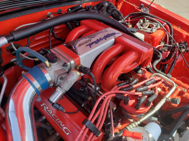 1992 Red Ford Mustang Convertible