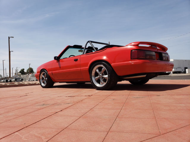 1992 Red Ford Mustang Convertible