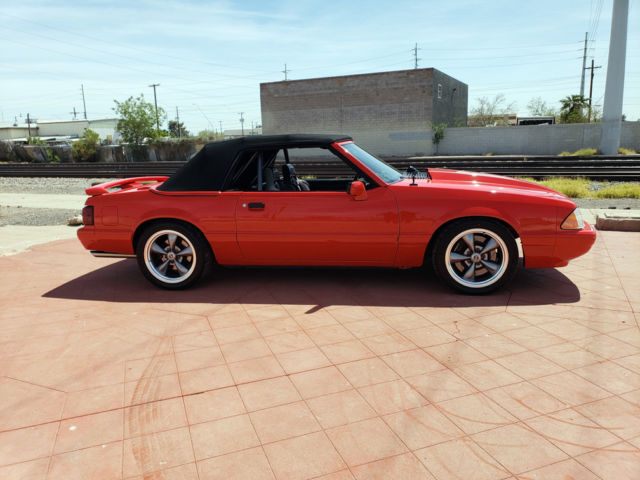 1992 Red Ford Mustang Convertible
