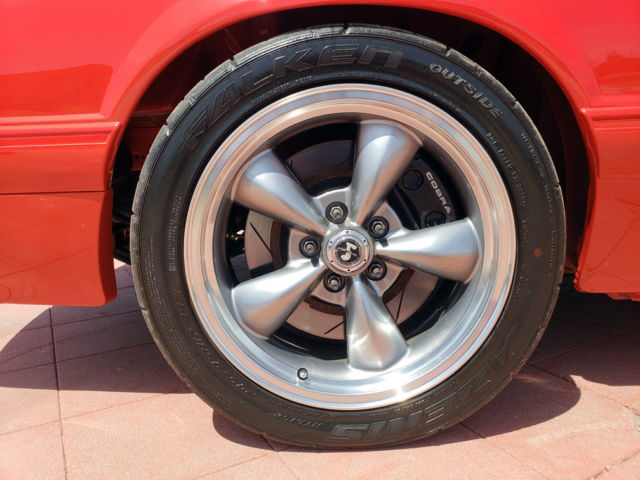 1992 Red Ford Mustang Convertible