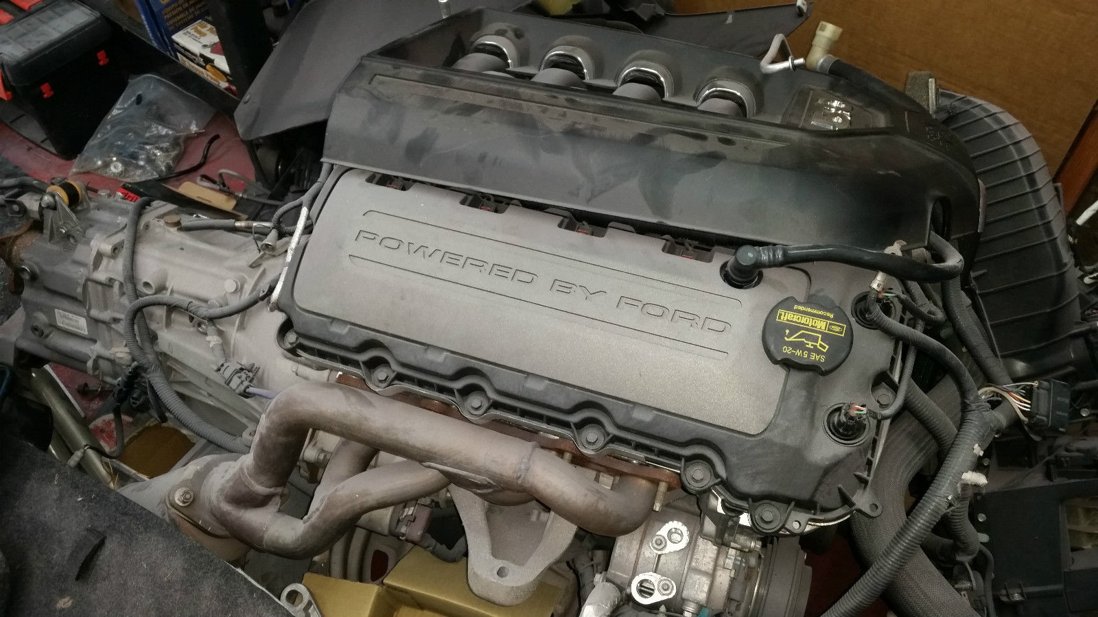 1992 Blue Ford Mustang Sedan