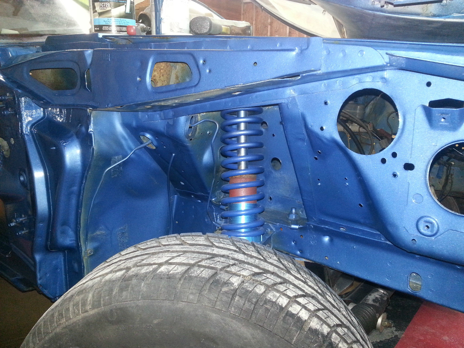 1992 Blue Ford Mustang Sedan