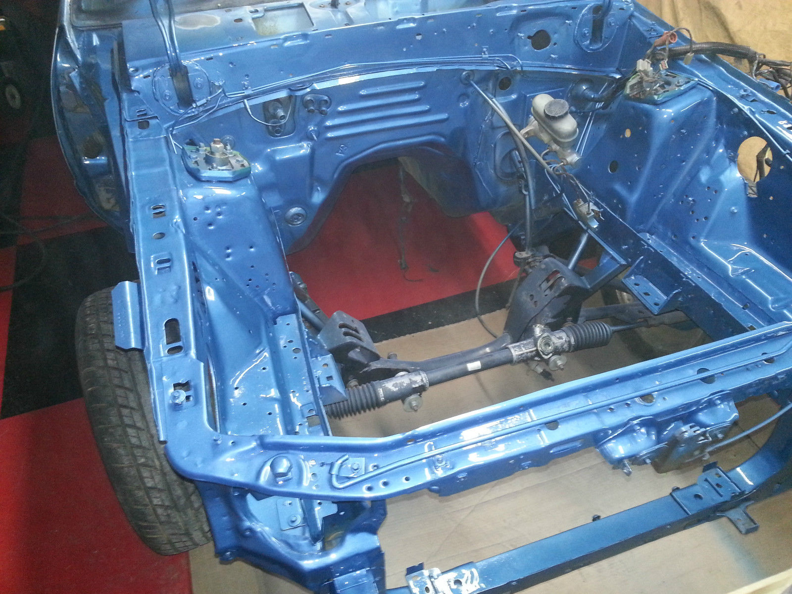 1992 Blue Ford Mustang Sedan