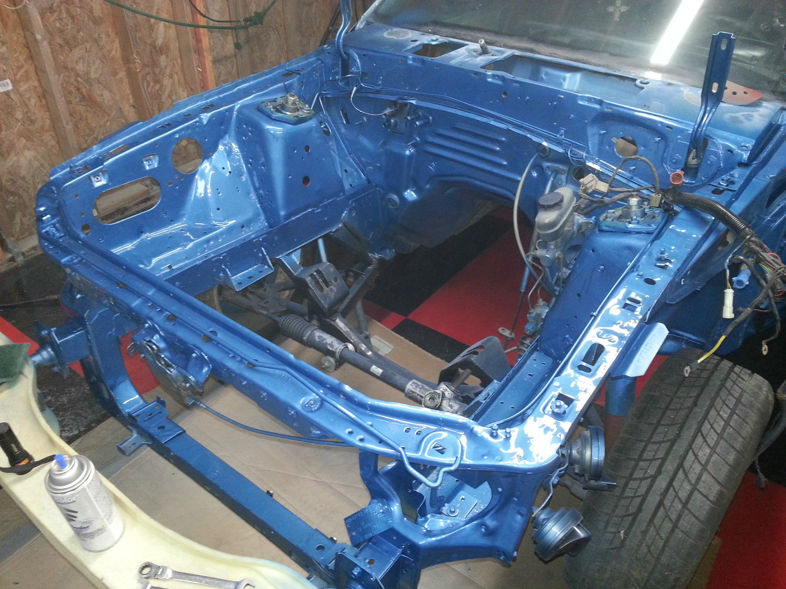 1992 Blue Ford Mustang Sedan