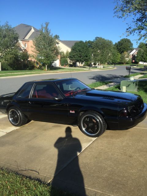 1992 Black Ford Mustang Sedan