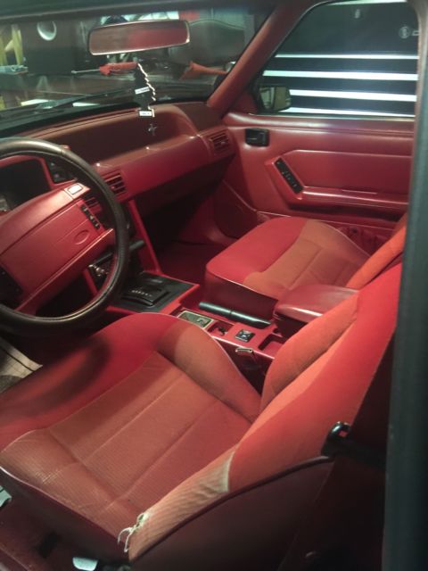 1992 Black Ford Mustang Sedan