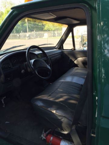1992 Green Ford F-250 Cab & Chassis