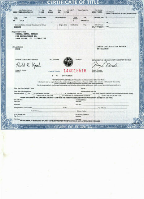 1992 Black Ford Thunderbird Coupe