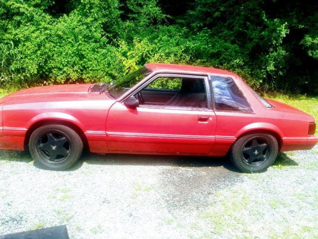 1992 Red Ford Mustang Coupe
