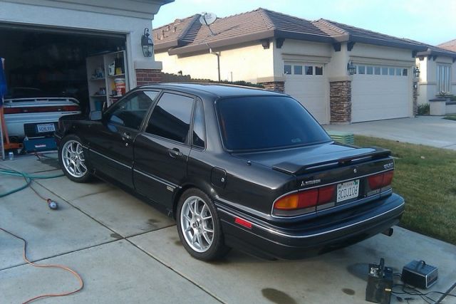 1992 Black Mitsubishi Galant Sedan