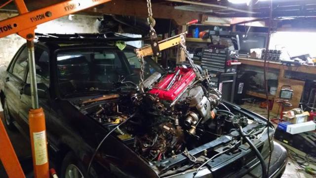 1992 Black Mitsubishi Galant Sedan