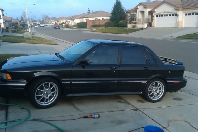1992 Black Mitsubishi Galant Sedan