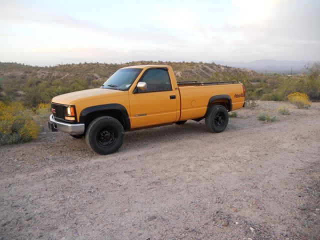 1992 Yellow GMC Sierra 2500 Regular Cab