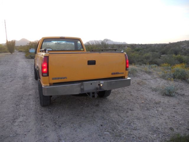 1992 Yellow GMC Sierra 2500 Regular Cab