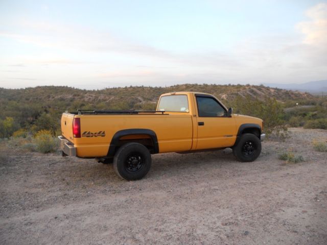 1992 Yellow GMC Sierra 2500 Regular Cab
