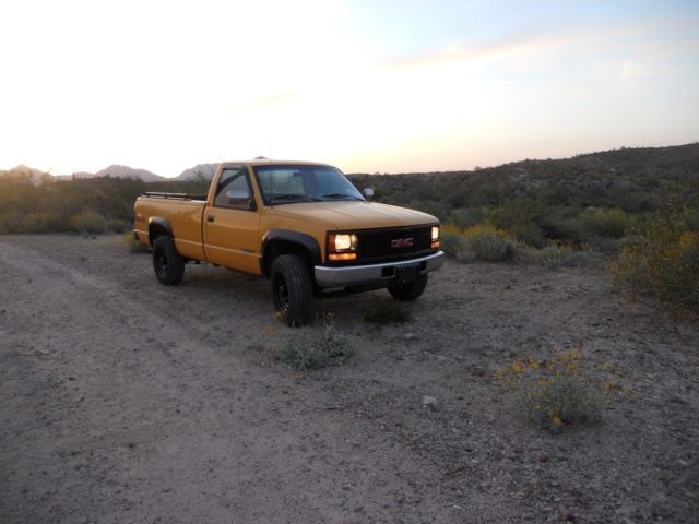 1992 Yellow GMC Sierra 2500 Regular Cab