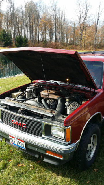 1992 Burgundy GMC Jimmy SUV
