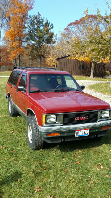 1992 Burgundy GMC Jimmy SUV
