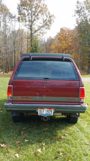 1992 Burgundy GMC Jimmy SUV
