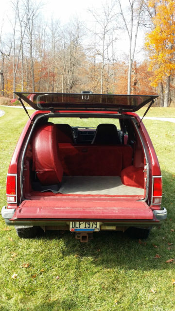 1992 Burgundy GMC Jimmy SUV