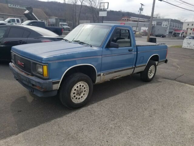 1992 Blue GMC Sonoma Standard Cab Pickup