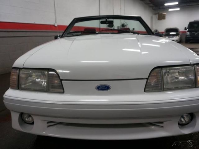 1992 White Ford Mustang Convertible