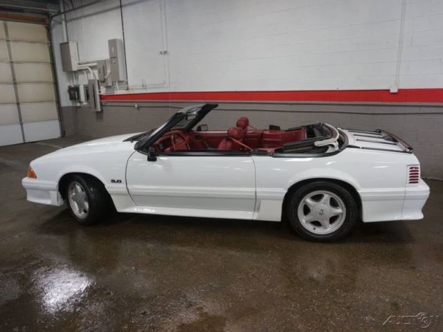 1992 White Ford Mustang Convertible