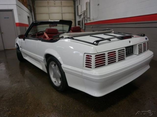 1992 White Ford Mustang Convertible