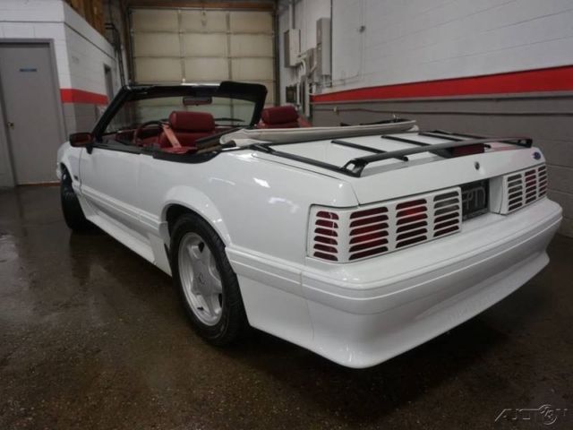 1992 White Ford Mustang Convertible