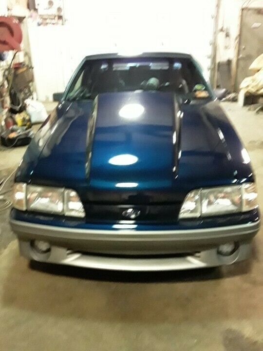 1992 Blue Ford Mustang Hatchback