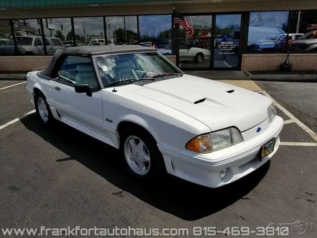 1992 White Ford Mustang Convertible