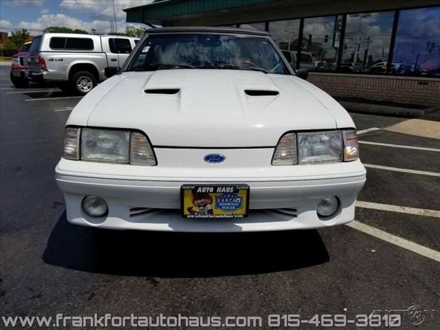 1992 White Ford Mustang Convertible