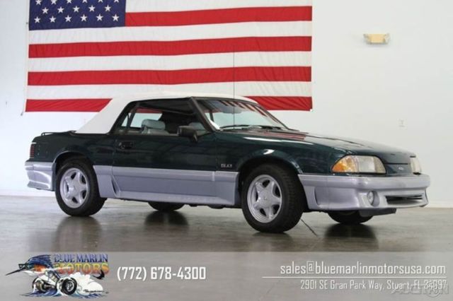 1992 Green Ford Mustang Convertible