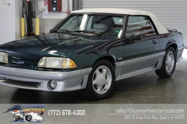 1992 Green Ford Mustang Convertible