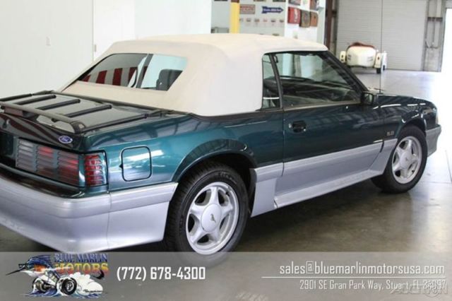 1992 Green Ford Mustang Convertible